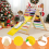 Casart Climbing Triangle Ladder Set Foldable Climbing Frame w/ Reversible Ramp 9