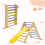 Casart Climbing Triangle Ladder Set Foldable Climbing Frame w/ Reversible Ramp 3
