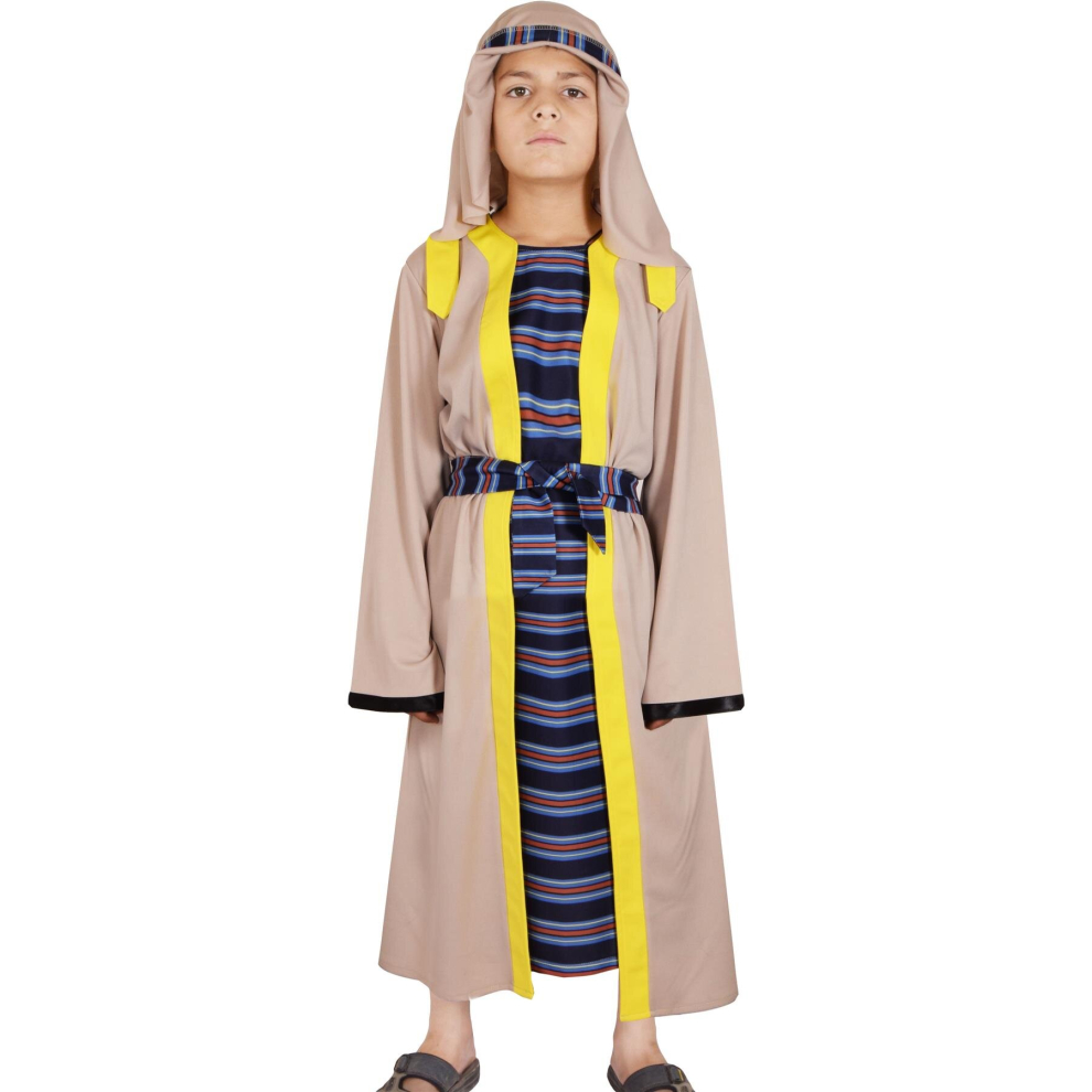 (3-5 Years, Birch) Girls Boys Xmas Nativity Shepherd Costume 3-14 Yr