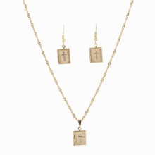Small Jesus Jewelry 24K Locket Cross Jesus Pendant Necklace Jewelry