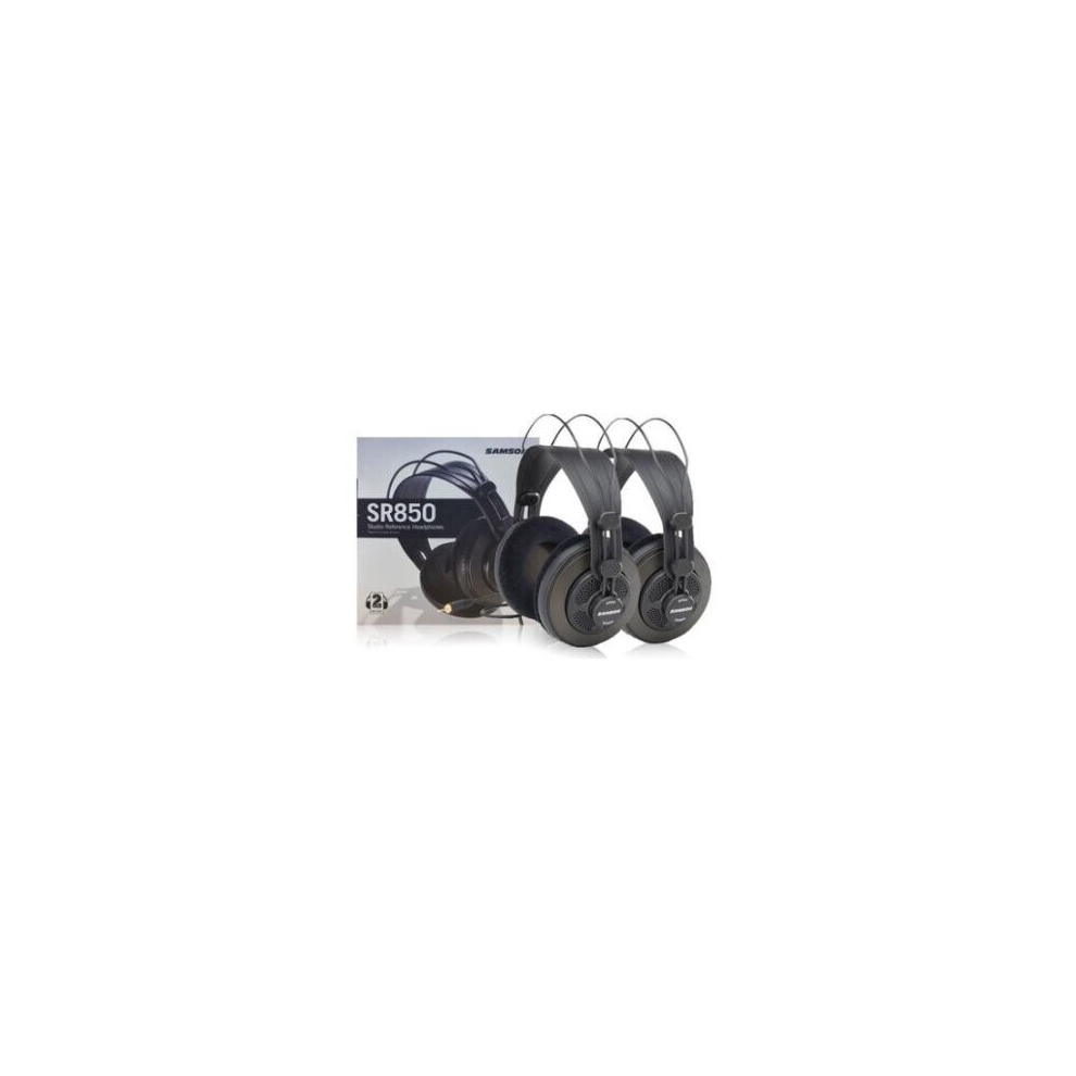 (2 sets original box) Original Samson SR850 Monitoring Headset Velour Earcup Semi-Open Monitor