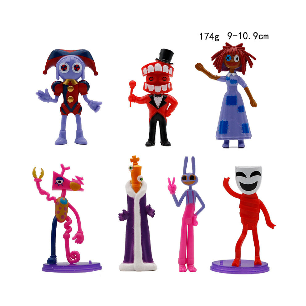 Zhike (7Pcs) The Amazing Digital Circus Figure Toy Birthday Party Decoration Children Gift