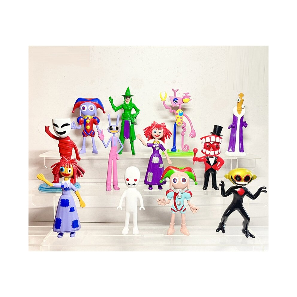 Zhike (12Pcs-B) The Amazing Digital Circus Figure Toy Birthday Party Decoration Children Gift