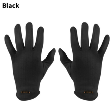 (Black) Women Winter Gloves Touch Screen Fleece Suede Warm Soft Fur Lined Thermal