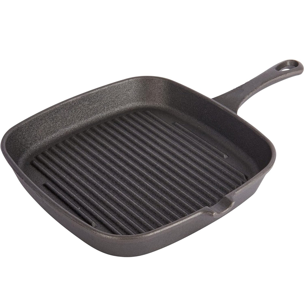 Cast Iron Griddle Pan Non Stick Square Frying Grill Fry Skillet-image-OPC-PCWTXG5-NEW