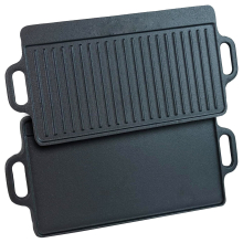Non Stick Cast Iron Reversible Griddle Plate