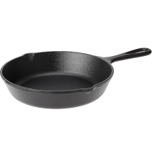 Cast Iron Skillet Pan Non Stick Round Frying Grill Cooking Cookware