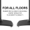 SANUS WSS52 Black Single Fixed Height Speaker Stand For Sonos Five or PLAY:5 4