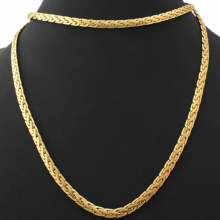 Mens High Chunky Necklace Bracelet Chains Snake Necklace 6MM 22 Jewelry Set S228