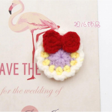 Flower Bow pom Poms for girls hairpin diy accessories 10pcs pompom Wool Woven Flowers for Decoration pompoms pom pom