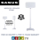 SANUS WSS52 White Single Fixed Height Speaker Stand For Sonos Five or PLAY:5 1