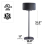 SANUS WSS52 Black Pair Fixed Height Speaker Stands For Sonos Five or PLAY:5 3