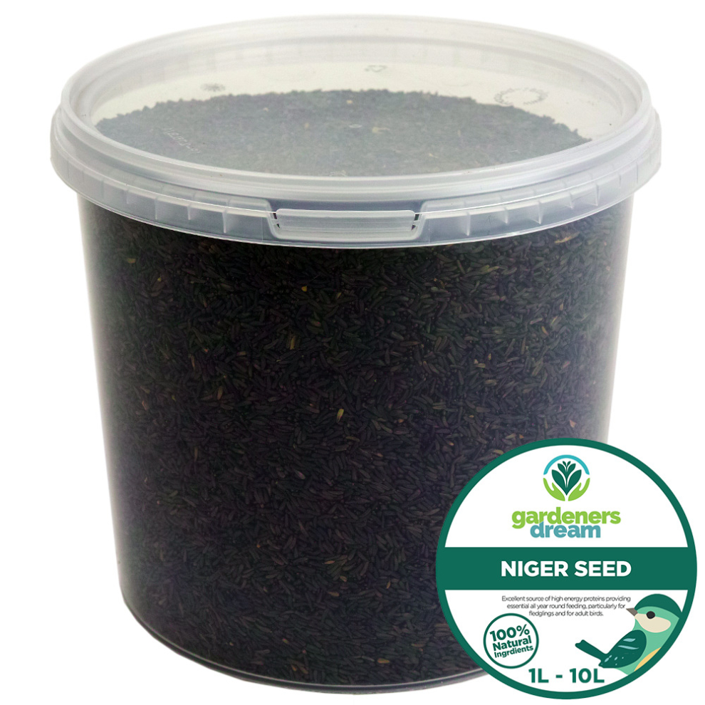 Gardeners Dream Gardenersdream Niger Seeds - Premium Wild Bird Food High Energy Finch Feed