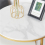 Modern Nesting Coffee Table Set of 2 Marble Coffee Table Set  White 6