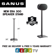 SANUS WSSE31 Black Single Fixed Height Speaker Stand for Sonos Era 300 FREE POST