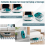 Costway Folding Foot Bath Massage Bubble Foot Spa Basin with Medicine Box Remote Control 9
