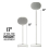 SANUS WSSE3A2 White Pair Height-Adjustable Speaker Stands for Sonos Era 300 3
