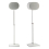 SANUS WSSE3A2 White Pair Height-Adjustable Speaker Stands for Sonos Era 300 2
