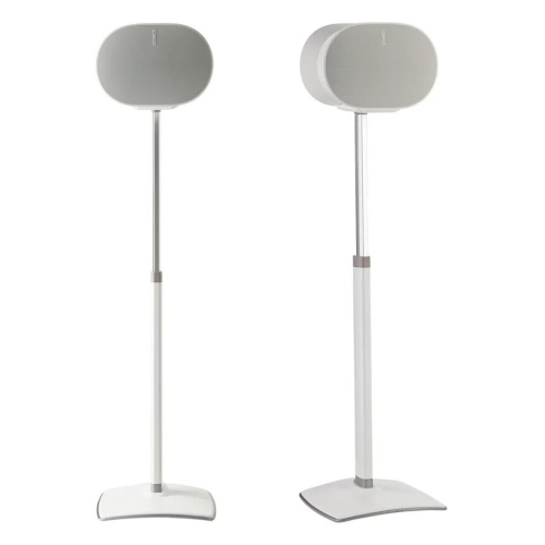 SANUS WSSE3A2 White Pair Height-Adjustable Speaker Stands for Sonos Era 300 1