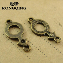 23*10MM 100pcs/lot Boy And Girl Gender Symbol Charms Metal Pendants for Jewelry Making
