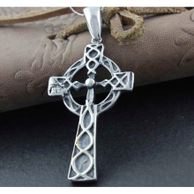 Mens Charm Stainless Steel Vintage Cross Pendant PD56