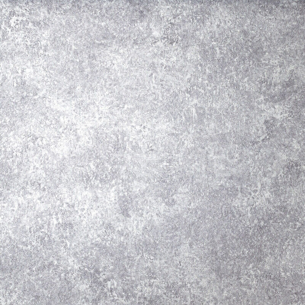 Silver Grey Metallic Wallpaper Plain Shiny Modern Glitter Textured Marble Effect