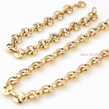 Product Stainless Steel Necklace bracelets Set Link Byzantine Chain Bracelet For Men Jewelry
