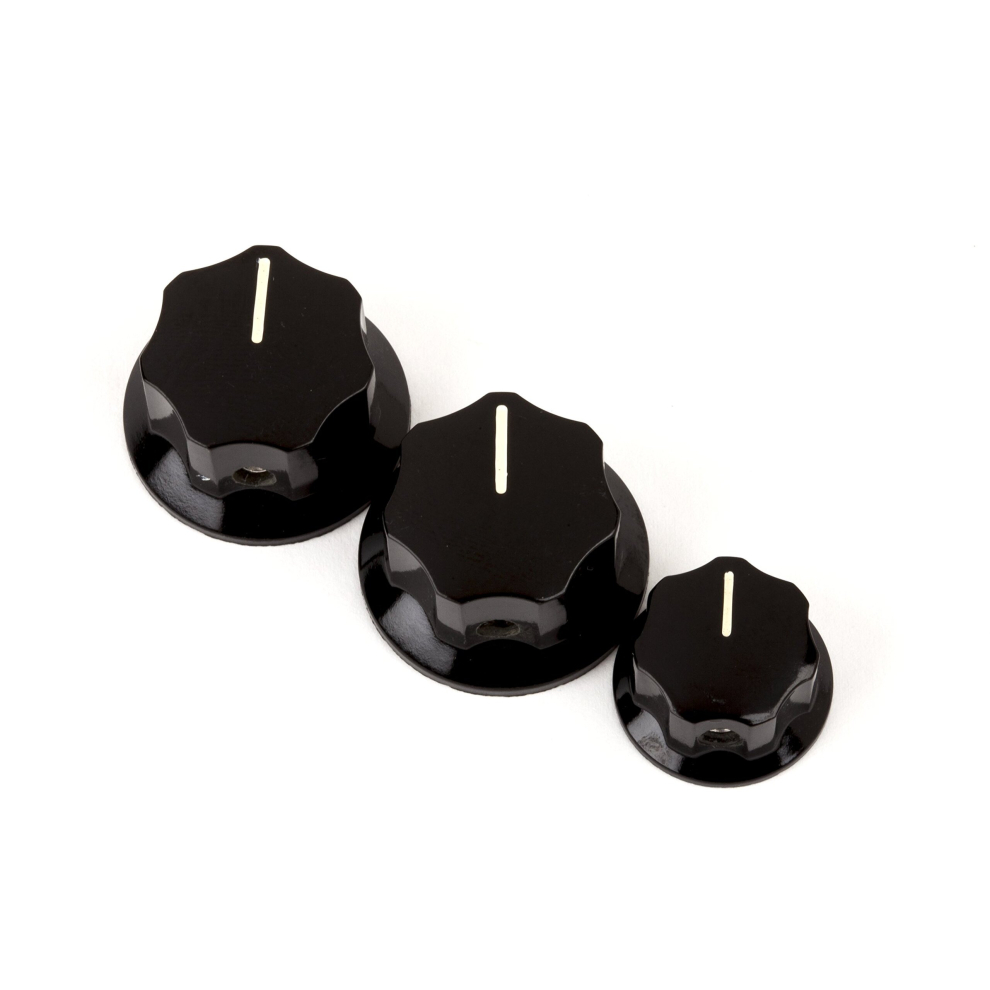 Fender Jazz Bass Knobs - Black