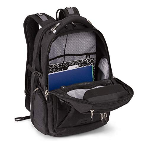 SwissGear 5358 ScanSmart Laptop Mackpack, se encaixa no laptop de 16 polegadas, porta de carregamento USB, Heather Gray 2
