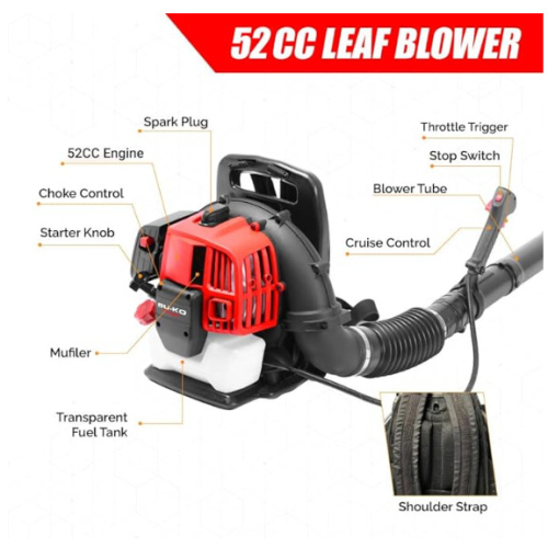 BU-KO BU-KO Backpack Leaf Blower Petrol 63CC 2