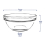 4 x Glass Prawn Cocktail Bowls Appetizer Starter Glass Dish Stacking 8