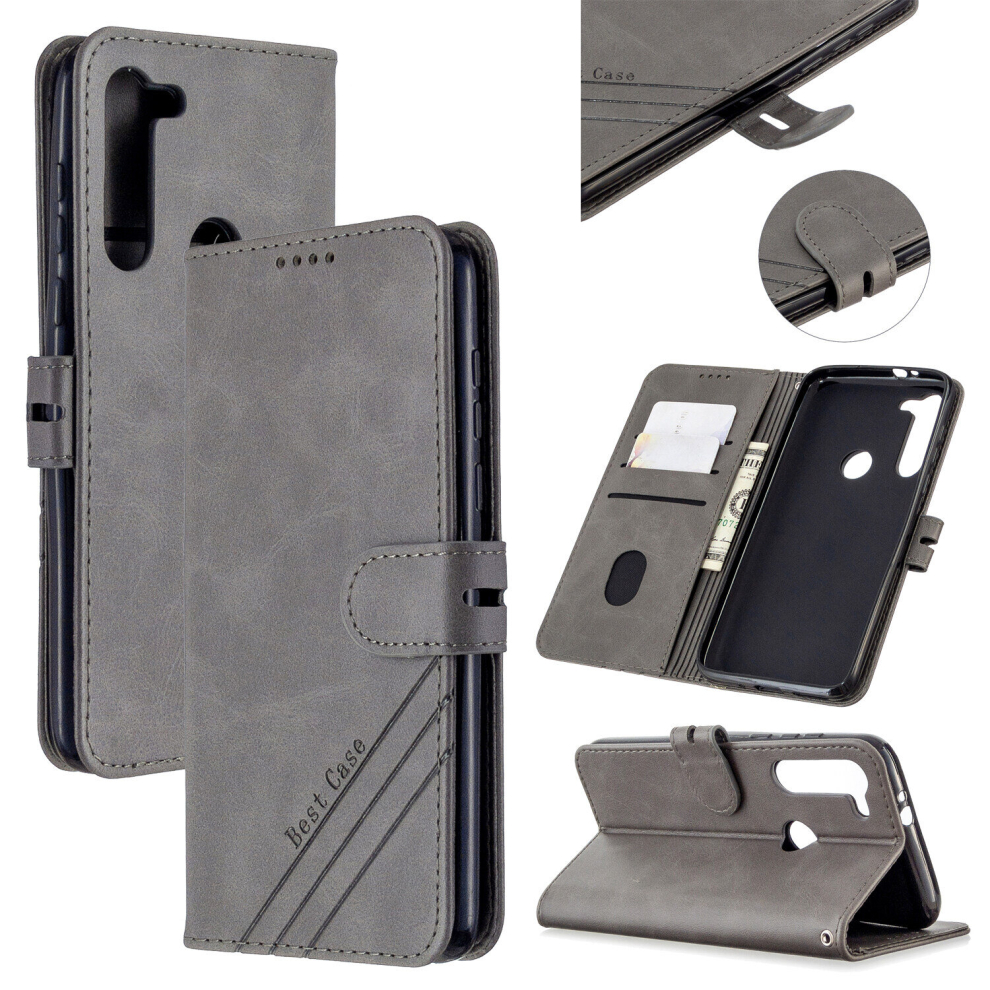 For Moto G8 Power Wallet Case,3 Credit Card Slot ID Card Holder,PU Leather Flip Case