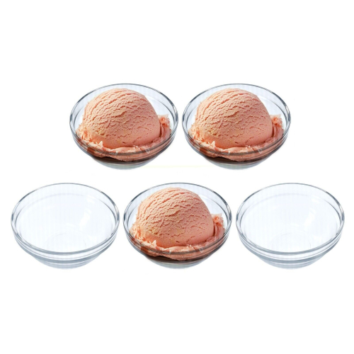 Glass Dip Bowls Dessert Appetizer Sauce Small Stacking 240ml x5 1