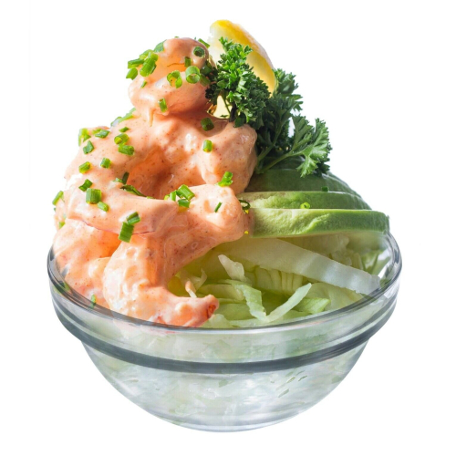 4 x Glass Prawn Cocktail Bowls Appetizer Starter Glass Dish Stacking 1