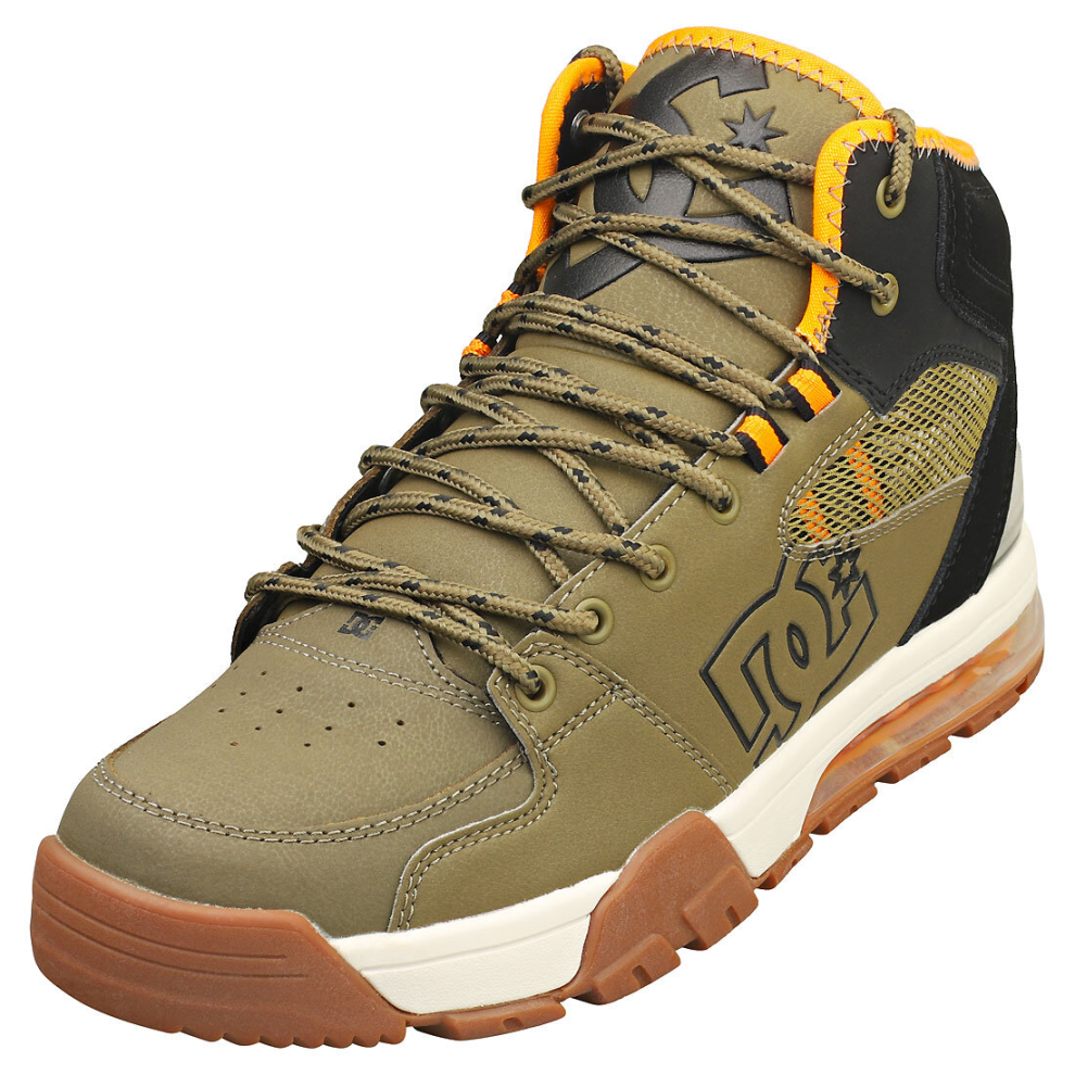 (7) DC Shoes Versatile Hi Wr Mens Skate Trainers in Olive Black