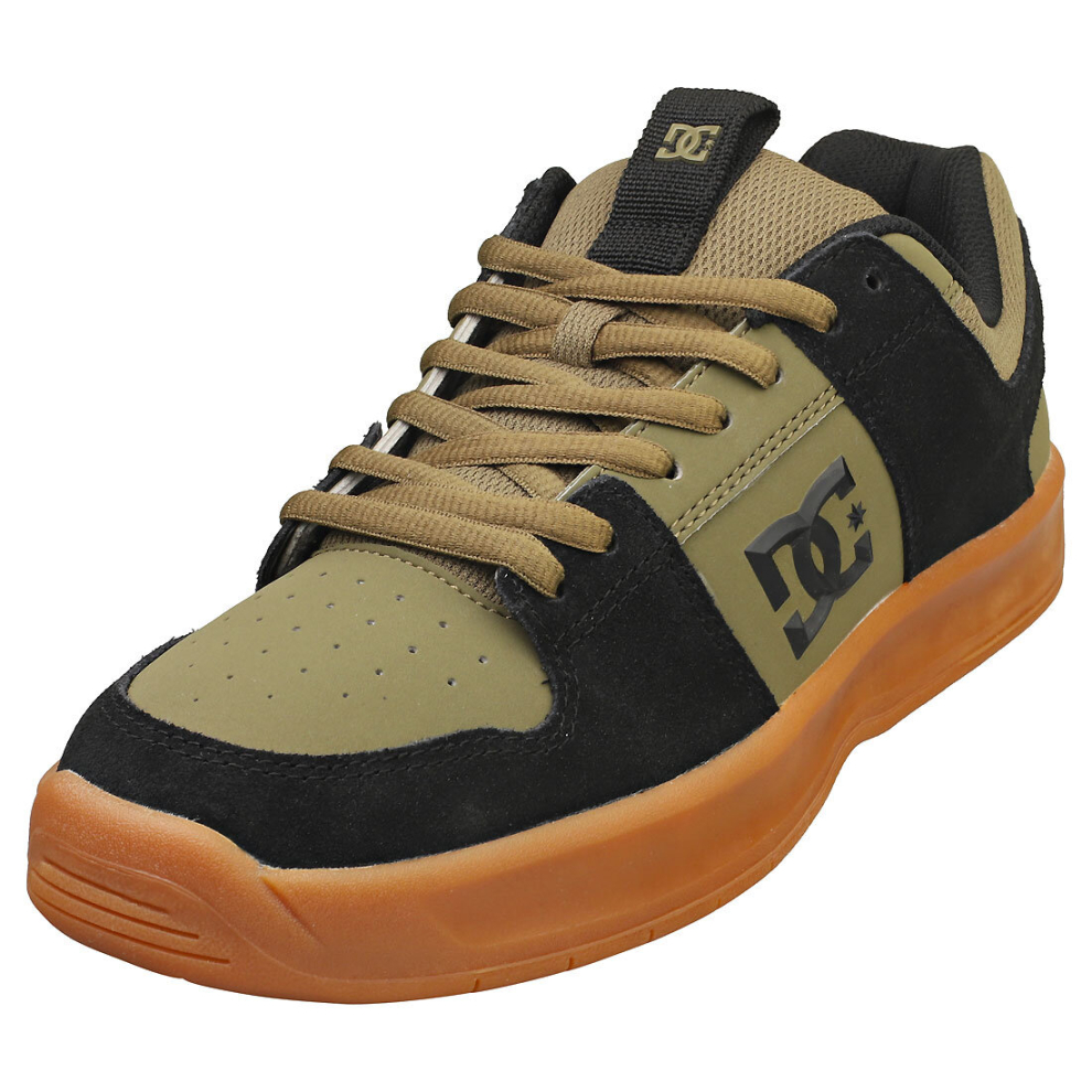 (7) DC Shoes Lynx Zero Mens Skate Trainers in Olive Black