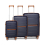 (Navy, K2392L CM 20/24/28 suitcase set) British Traveller Hard Shell Suitcase 8