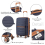 (Navy, K2392L CM 20/24/28 suitcase set) British Traveller Hard Shell Suitcase 9