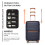 (Navy, K2392L CM 20/24/28 suitcase set) British Traveller Hard Shell Suitcase 12