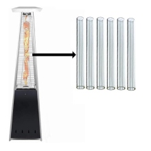 BU-KO Glass Tube Replacement for Pyramid Gas patio Heater