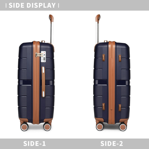(Navy, K2392L CM 20/24/28 suitcase set) British Traveller Hard Shell Suitcase 2
