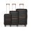 (Black, K2392L CM 20/24/28 suitcase set) British Traveller Hard Shell Suitcase 9
