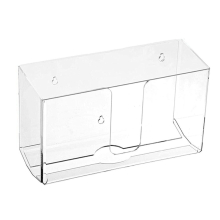 Wall Mount Paper Towel Dispenser with Lid,Clear Folded(Drilled)