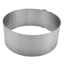 Cake Ring 6 to 12 Inch Adjustable Round Stainless Steel Mousse Mould