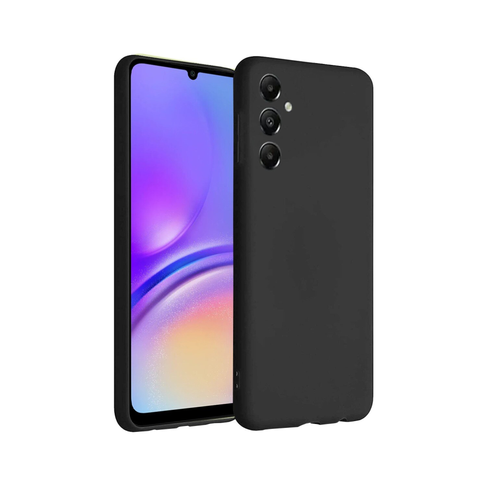 (Black) For Samsung Galaxy A05s Silicone Gel Phone Cover Case Black