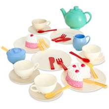 Casdon 66550 Colourful Toy Set for Children Aged 3+ | Includes 36 Pieces for The Best Tea Parties Around, New Colourway