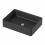 Bathroom Countertop Basin Sink Fluted Matt Black Rectangular Modern 503 x 365mm 3