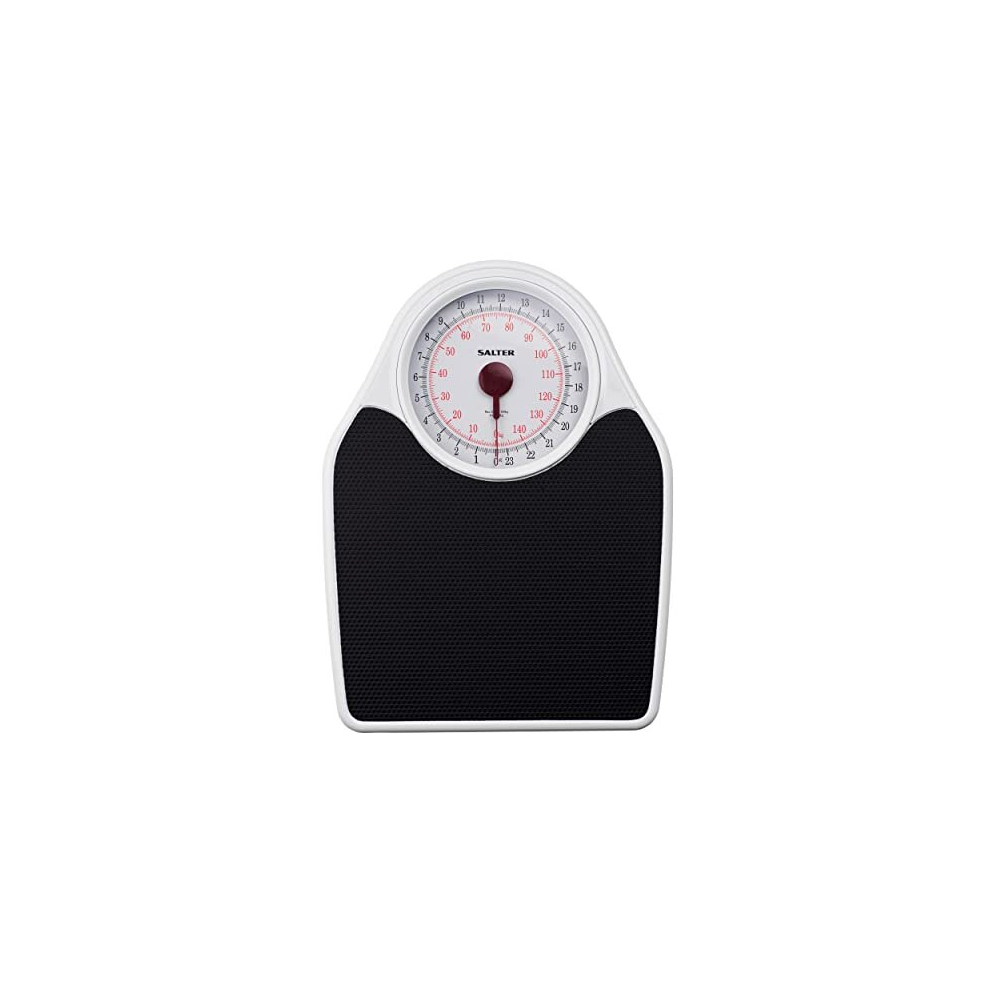Salter 145Bkdr Doctor-Style Mechanical Bathroom Scale, 150 Kg Capacity, Large Non-Slip Platform, Rotating Dial