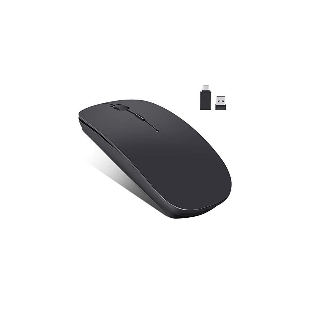 LEAPEST Wireless Bluetooth Mouse for MacBook Pro/Air/Mac/iPad/Laptop/Desktop/Mac/PC/Computer/Phone-Portable Slim Silent Office Mice with USB-C Adapter