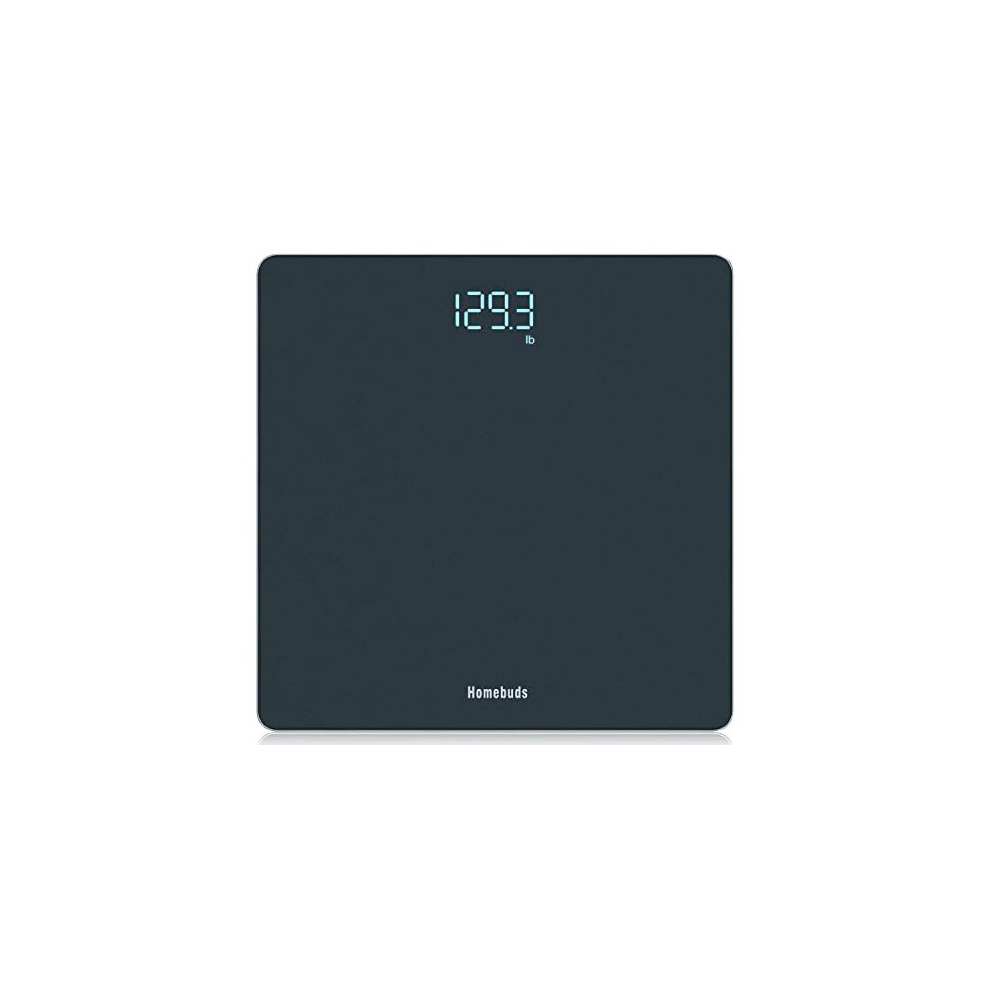 Homebuds Digital Bathroom Scales for Body Weight, Weighing Scales Professional Since 2001, Crystal Clear LED and Step-on, Batteries Included,